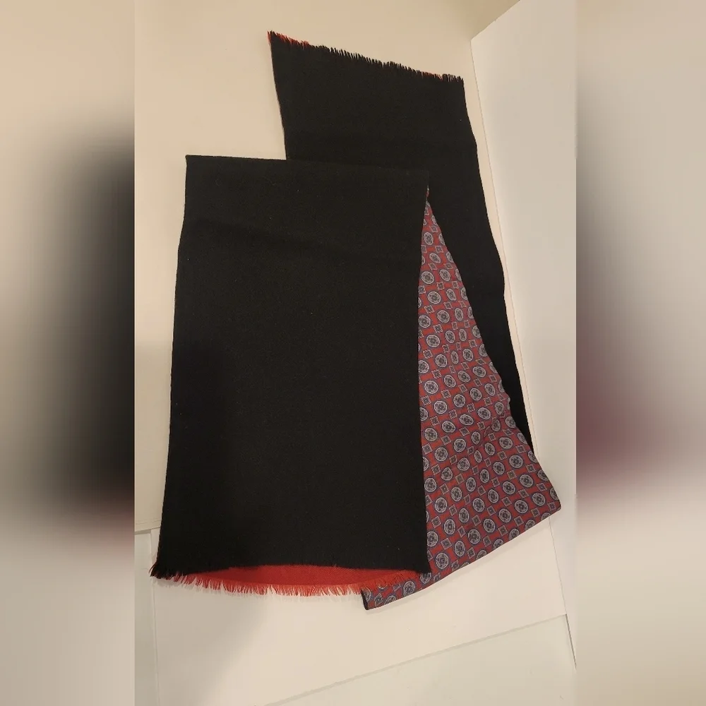 Vintage Christian Dior Silk and Wool Men's (unisex) Scarf